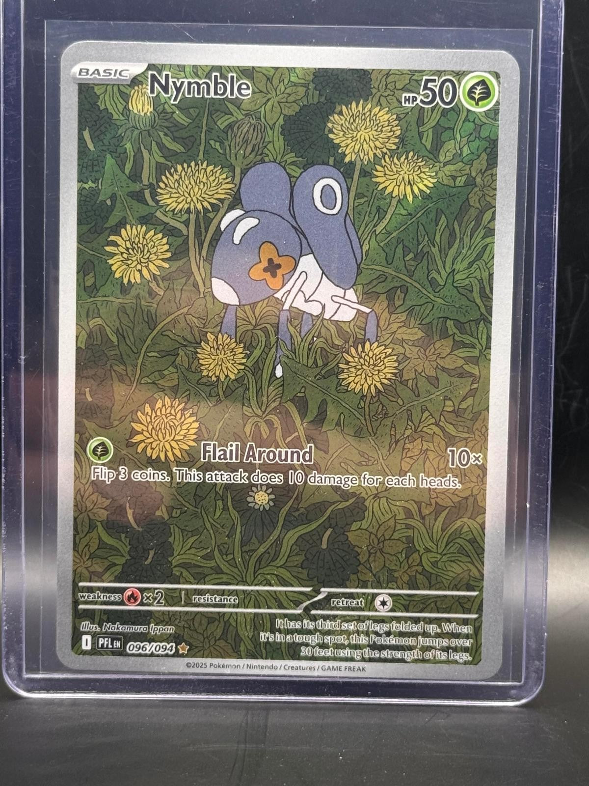 Nymble 096/094 Illustration Rare Phantasmal Flames Pokemon Holo Near Mint