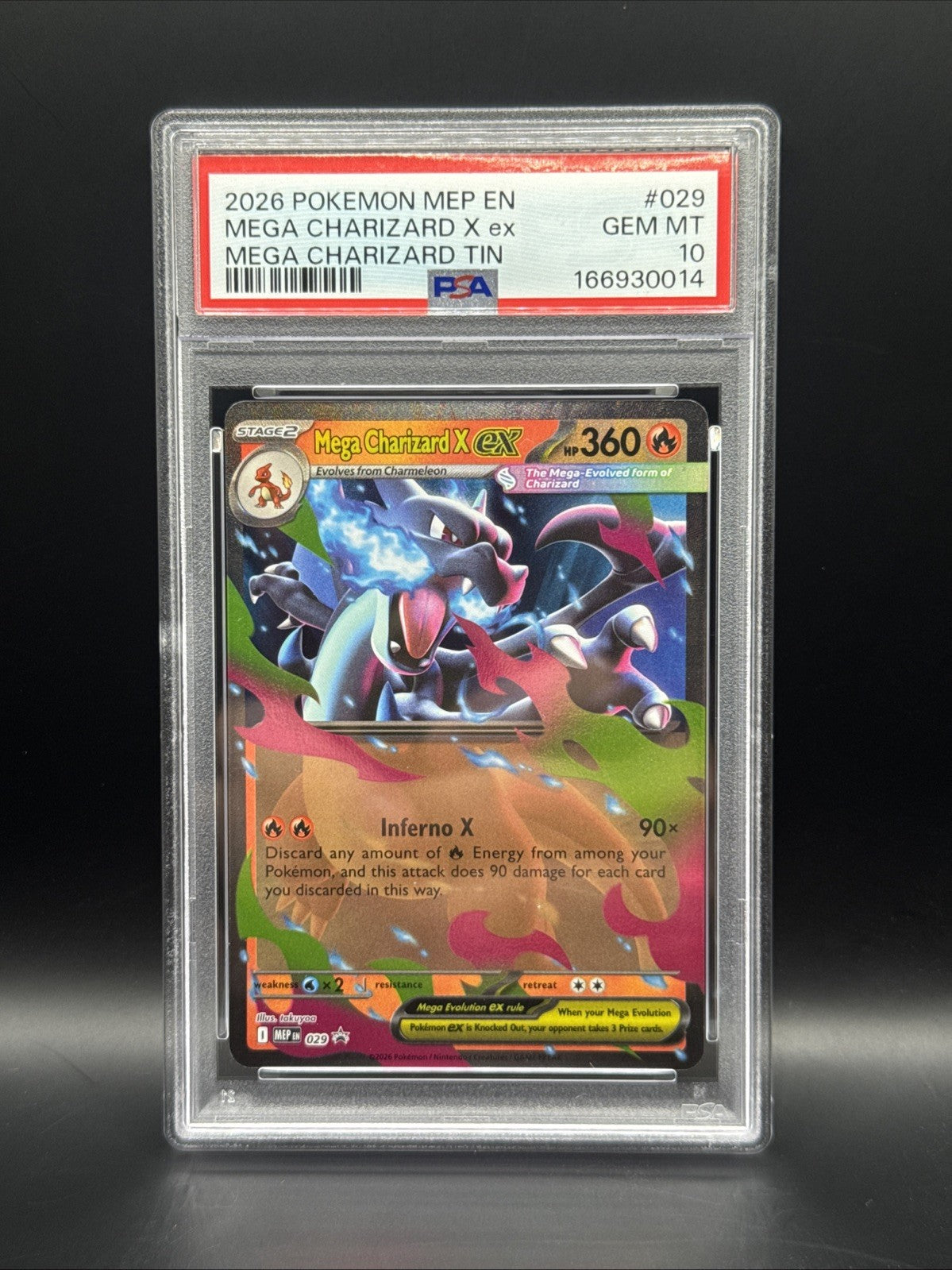 Pokemon Charizard X EX 029 Promo