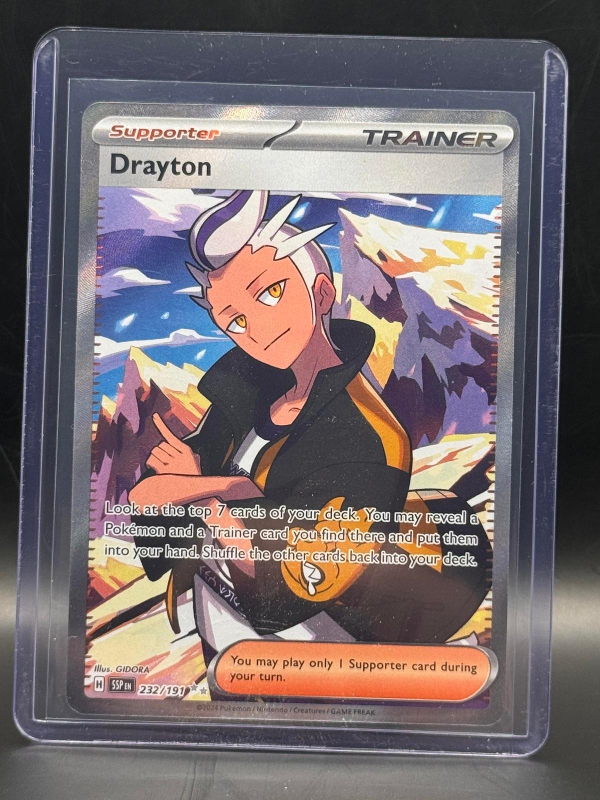 Drayton 232/191 Ultra Rare Surging Sparks Pokemon Holo Near Mint